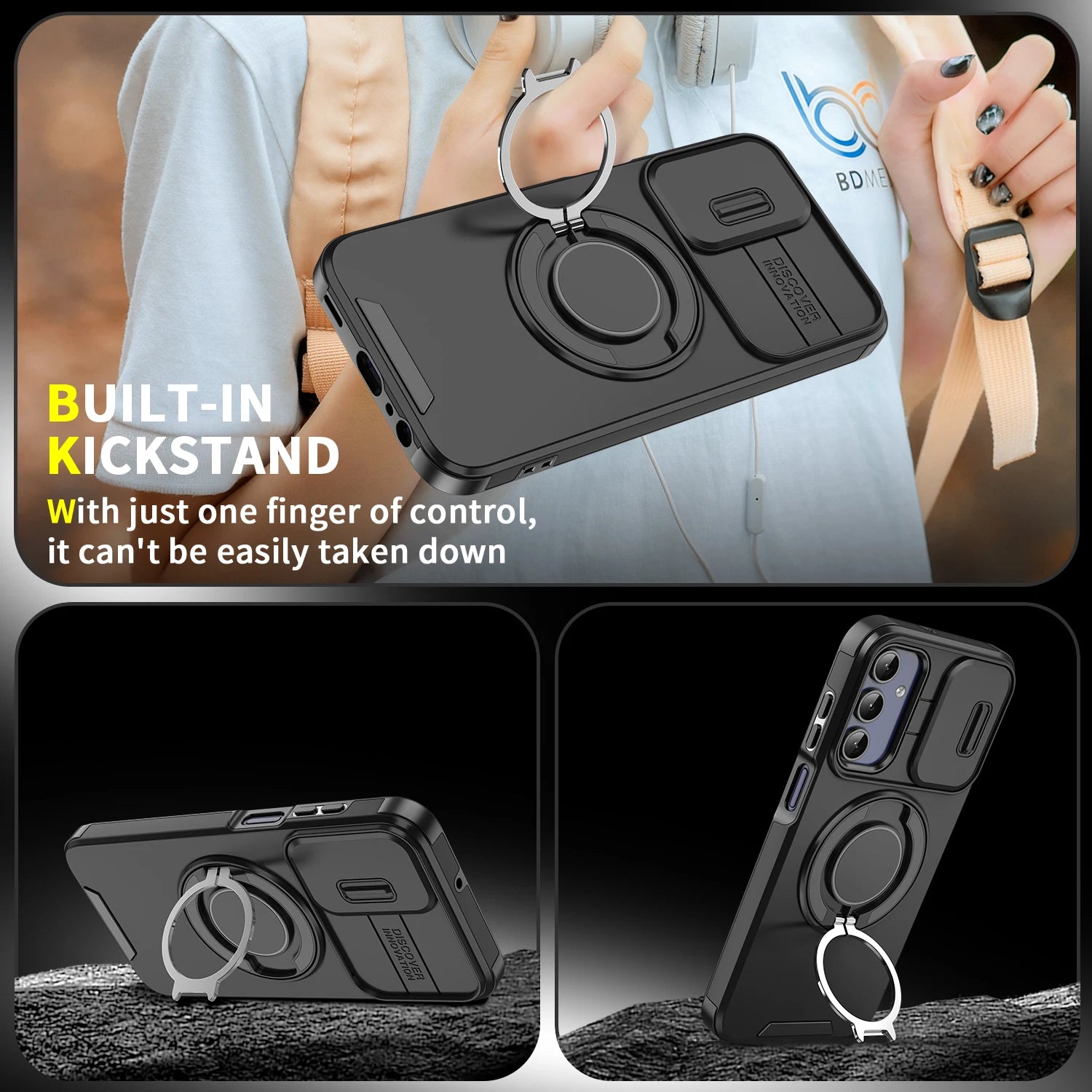 Case for Samsung Galaxy A57 5G S26 Ultra S25 FE A17 A37 A56 A36 A16 A55 A35 A15 S24 S23 S22 Plus Anti-Knock Strong Armor Cover