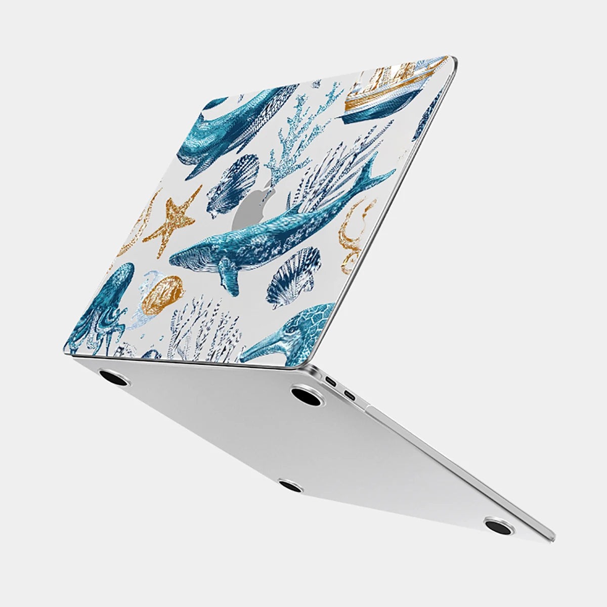 Marine Life Laptop Case For Macbook Air 13 2025 Case M2 M3 M4 Chip MEO A304 Cover for Air 15 M4 2025 A3241 M3 M2 15.3 Case