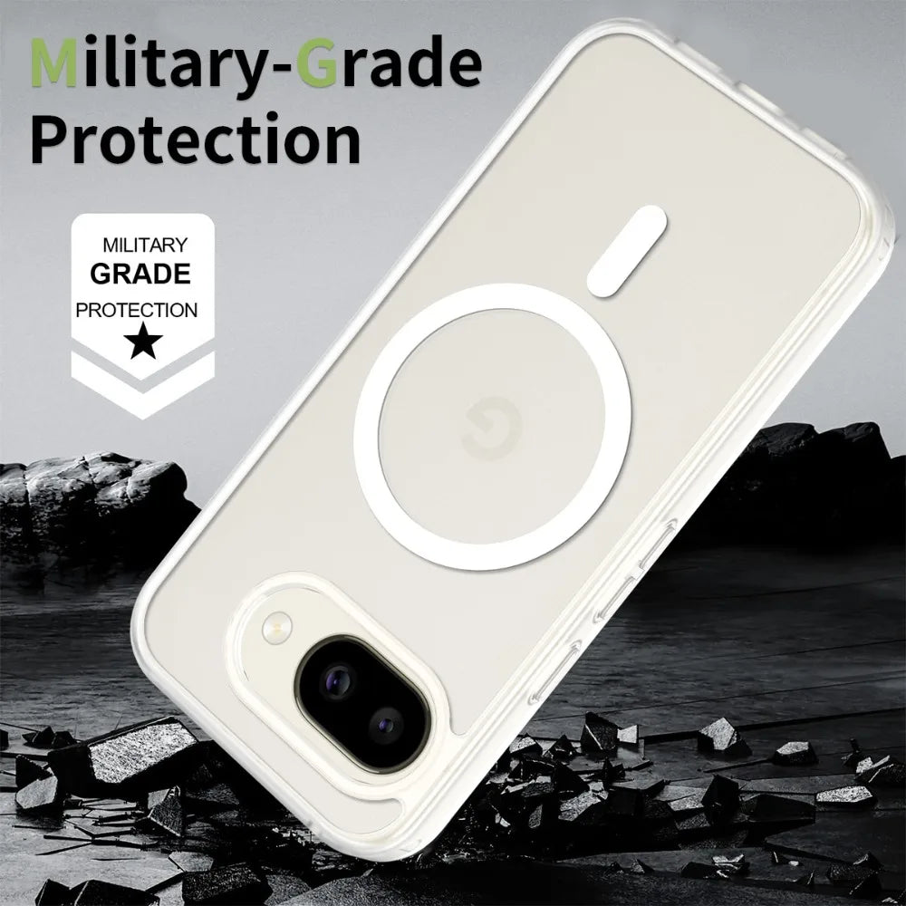 Magnetic Shockproof Phone Case For Google Pixel 10 10 Pro 9 9 Pro XL 9A  Airbag Drop Protection Matte Wireless Charging Cover