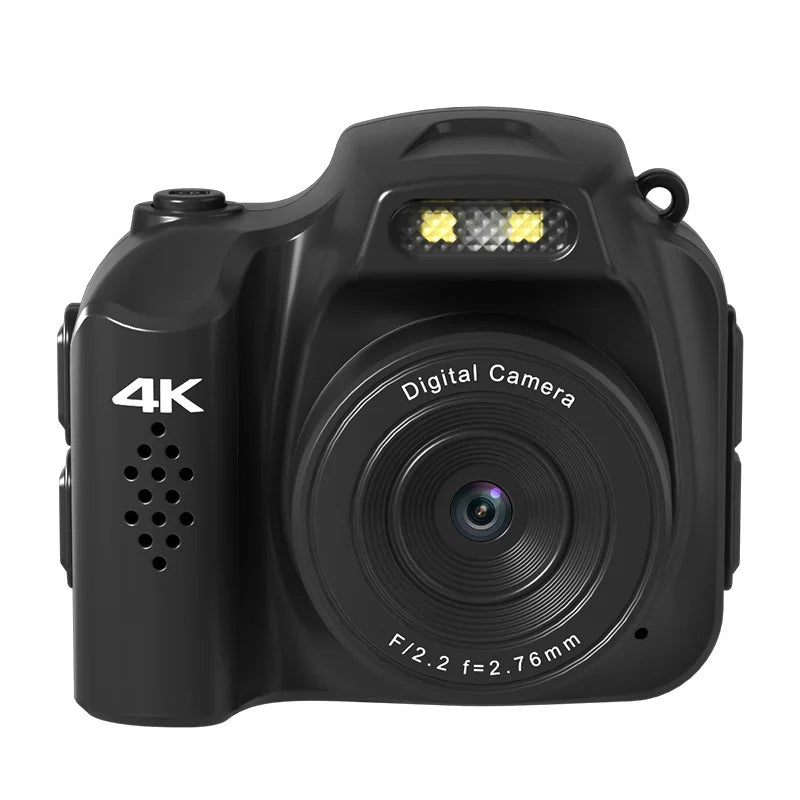 Mini Keychain Camera 4K HD Retro Digital Camera 64MP 1.54-Inch HD Screen Portable Video Recorder with Flash Thumb Camera