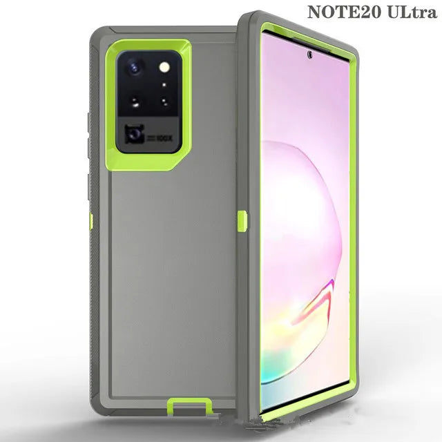 3 IN1 For Samsung Galaxy S23 S22 S21 S20 S24 ULTRA S10 S8 S9 S24Plus Note 20 10 Heavy Duty Shockproof Armor dustproof Phone Case