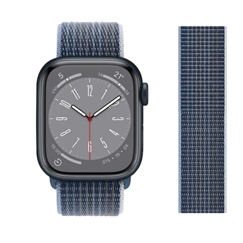 Nylon loop Correa For Apple Watch Bands 45mm 44mm 46mm 40mm 49mm 41mm 42mm Bracelet iWatch Series 12 11 Se 7 8 9 10 ultra 3 4