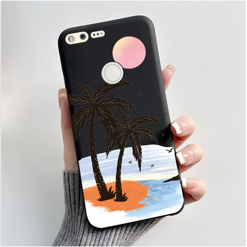 For Google Pixel 1 Case Aesthetic Cute Cat Shockproof Silicone TPU Soft Back Cover for Google Pixel 1 Pixel1 XL Phone Case Coque