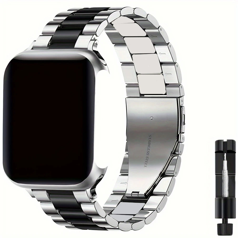 Stainless Steel Strap For Apple Watch Band Series 12/11/10/9/8/7/6/5/SE 3 Metal Bracelet For iWatch Ultra 4 49mm 45mm 44mm 46mm
