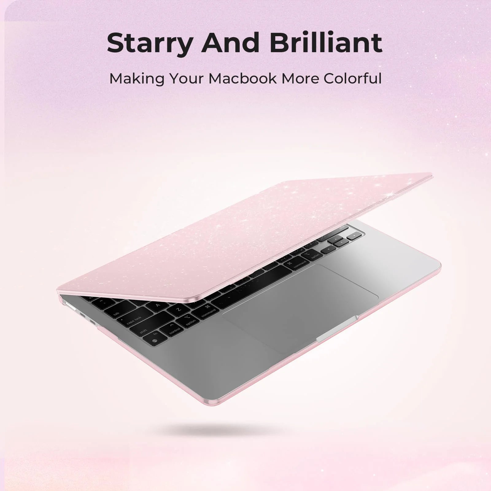 EooCoo Case for MacBook Air 13 inch M4 2025 2024-2022 Release M3 M2 A3240 A3113 A2681 for Mac Air 13.6 inch Glitter Hard Shell