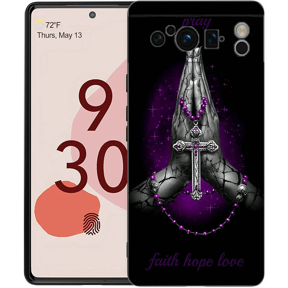 Faith Christian Religious Jesus Clear For Google Pixel 9 8 7 6 7A 6A Pro Shockproof Soft TPU Cover Pixel 9 Pro XL Phone Case Bag