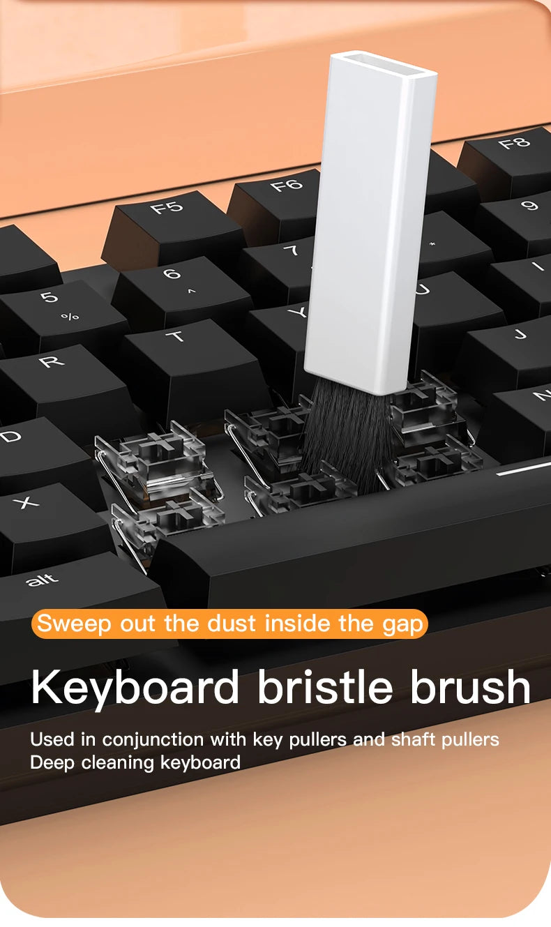 Multi-function Phone Tablet Keyboard Cleaning Kit for iPhone and AirPod headphone Brush Keyremover screen cleaner