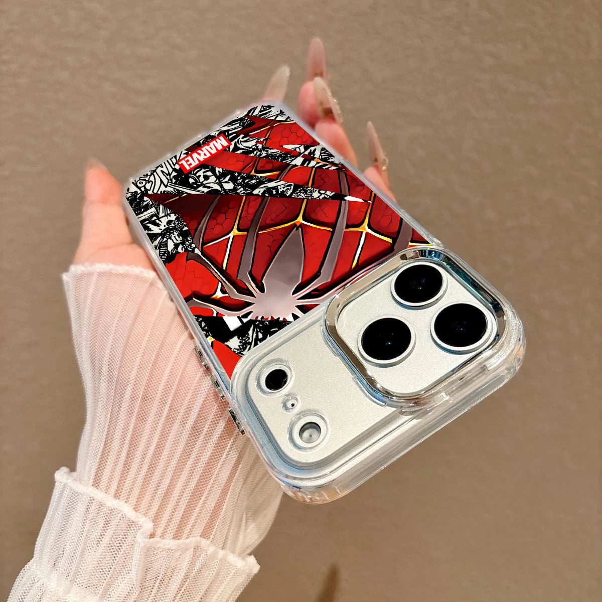 Anime Spiders-Man Phone Case For iPhone 17e 17 16e 16 15 14 13 12 11 mini Pro Max X XR XSMAX 8 Air Plus Transparent Soft Cover