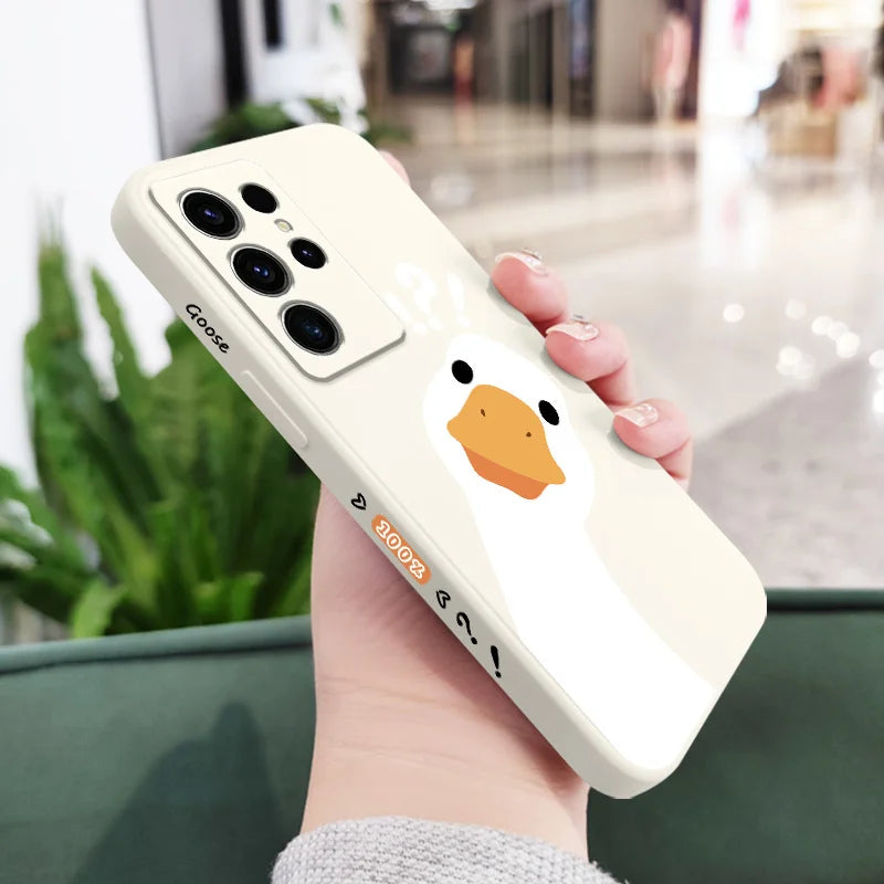Doubt Goose Phone Case For Samsung Galaxy S25FE S24 S23 S22 S21 S20 Ultra Plus FE S10 S9 S10E Note 20 ultra 10 9 Plus Cover