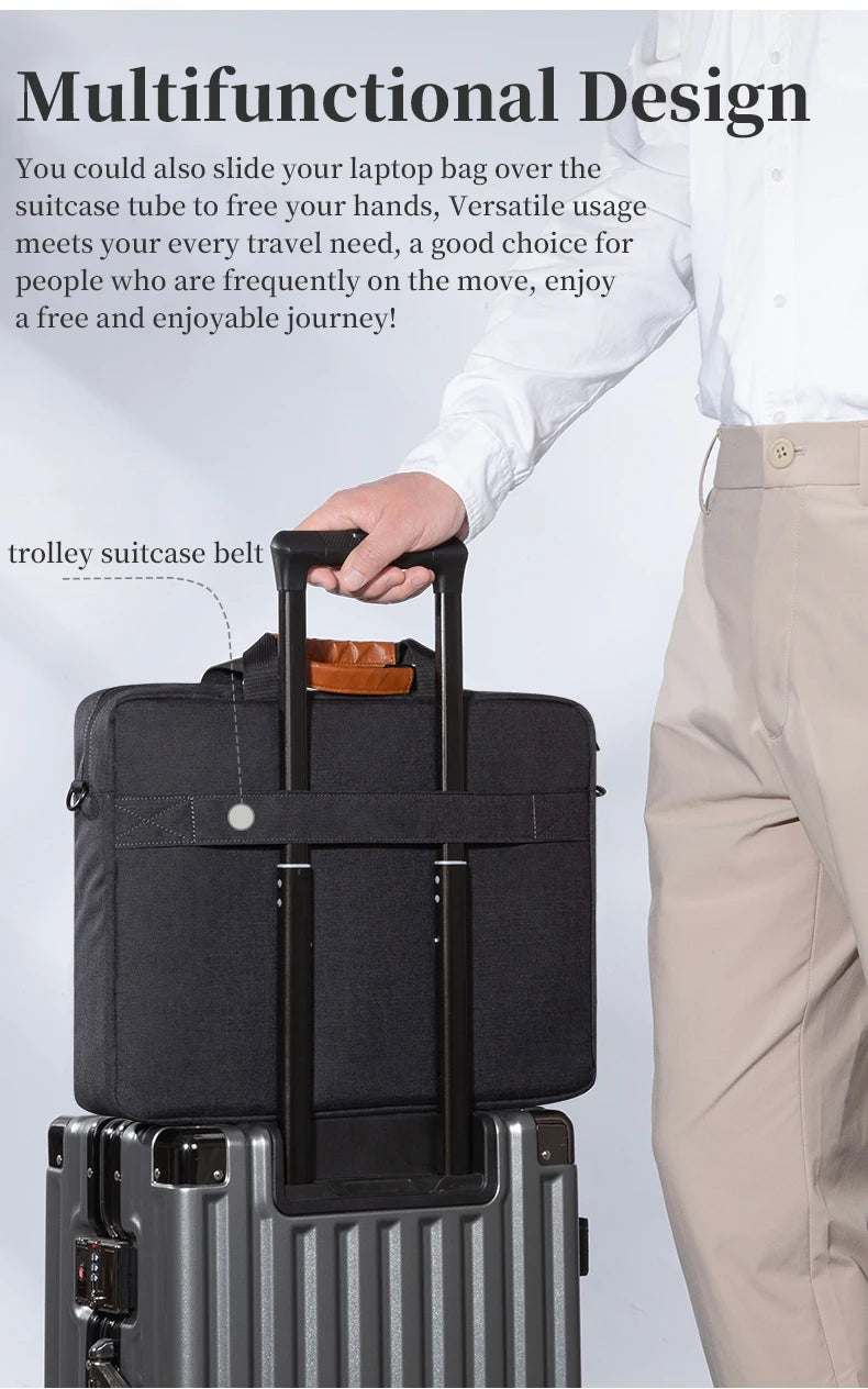 Laptop Bag 15.6 16 Inch Men Business Messenger Shoulder Handbag Briefcase for Macbook Huawei HP Lenovo Dell ASUS Xiaomi Surface