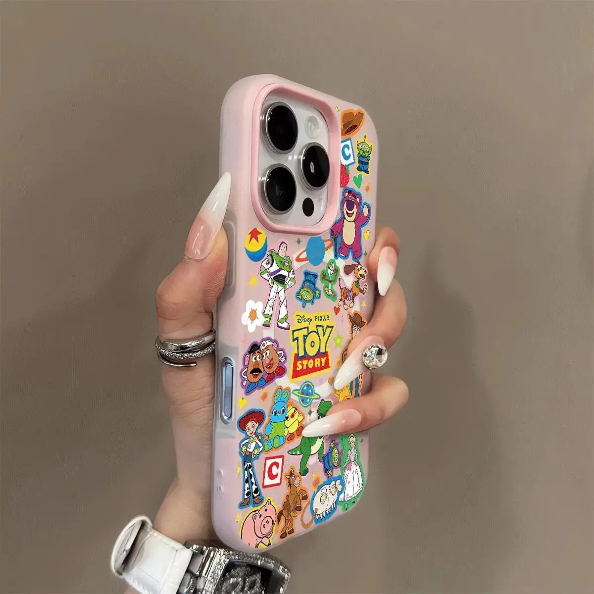 New cartoon Toys Storys Silicone Matte Candy Color 2 in 1 Phone Case for iPhone 17 17e Air 16e 16 15 14 13 Plus 12 11 Pro XR Max