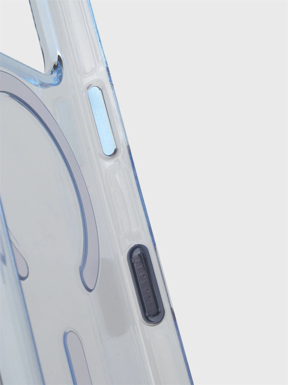 Luxury Transparent Magnetic Bumper Case For iPhone 18 17 16 Pro Max For Magsafe Wireless Charge Camera Button Clear Cover Shell