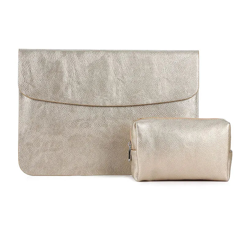 Computer Sleeve Case for ( MacBook Mac Book iPad ) Air M1 M2 13 14 15 6 16 Pro 12 9 11 Inch Cover Bag Pouch Briefcase Leather