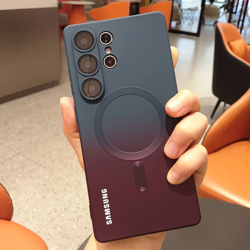 Comes With Lens Film Gradient Color Case For Samsung Galaxy S26 S25 FE S24 S23 S22 S21 S20 Ultra Plus S20 FE Soft Silicone Cover