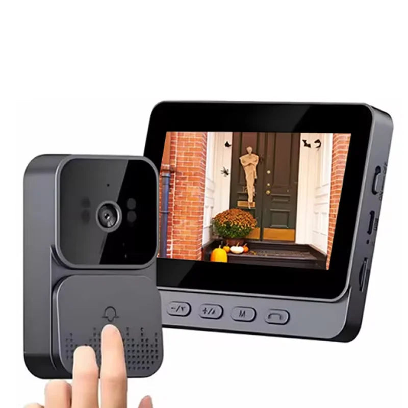 Doorbell Camera Smart Wireless 4G Video Intercom Camera Inteligente Night Vision 4.3 Inch HD Screen For Security Home Apartment