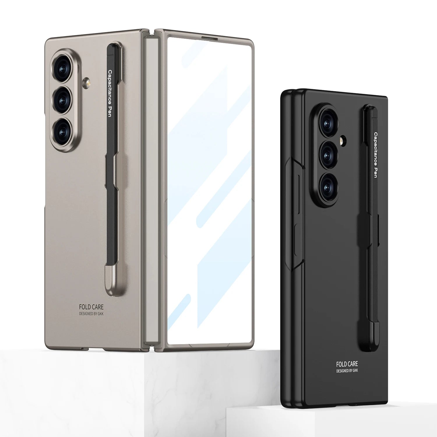 Built-in Screen Protect Slim Case For Samsung Galaxy Z Fold 8Ultra With S Pen Axis Slot Ultra Thin PC Hard Cover Z Fold8Ultra