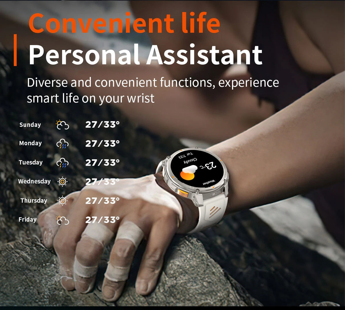 2026 New 1100mah AMOLED Smart Watch Men 170+Sport Fitness LED Flashlight IP69 Waterproof Bluetooth call GPS track Smartwatch iOS