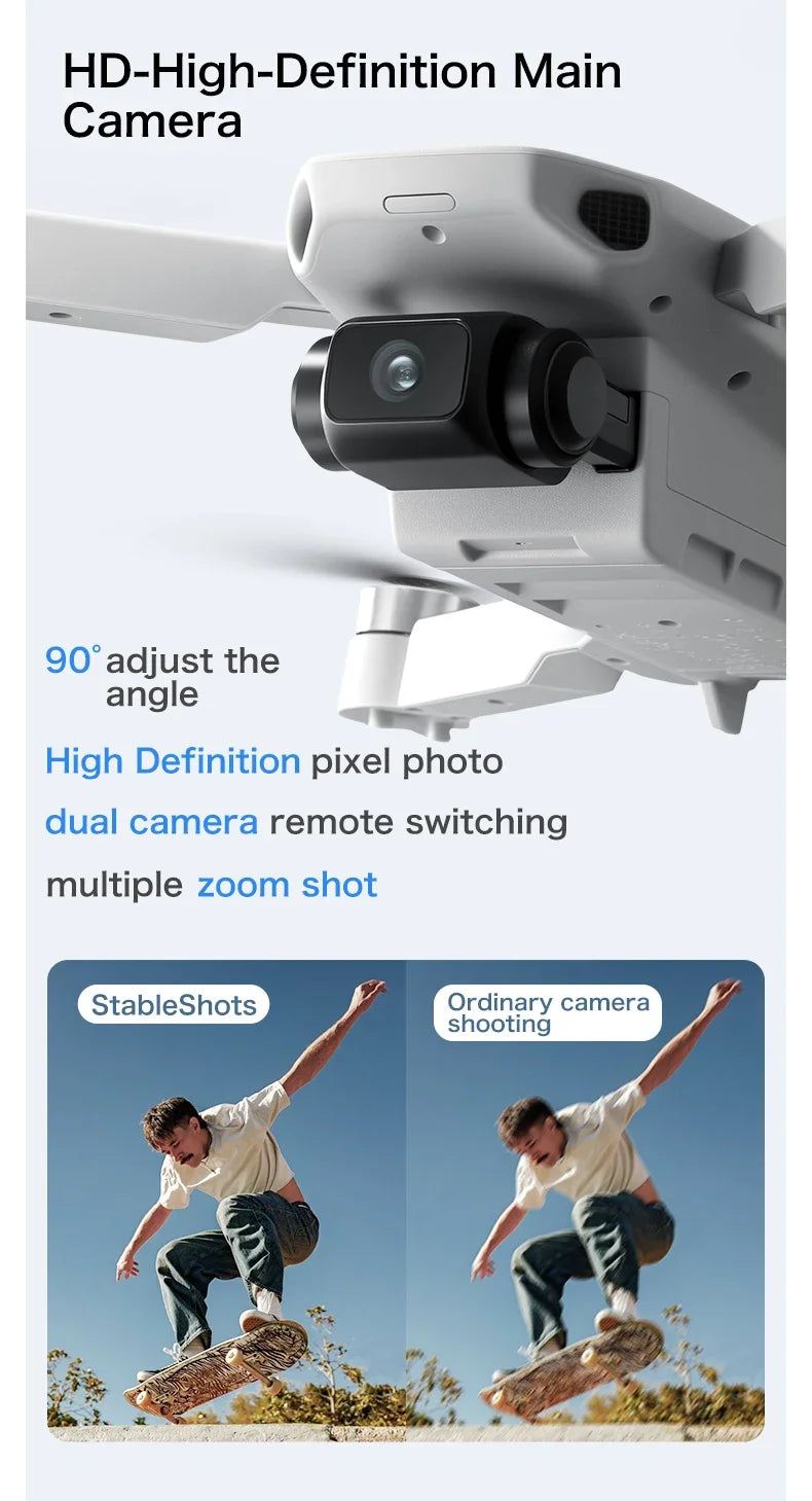 Original Aeri100/Aeri100VR Remote Control Drone WIFI RC Dron Quadcopter Obstacle Avoidance 8K HD Dual Camera FPV Mini Dron Toys