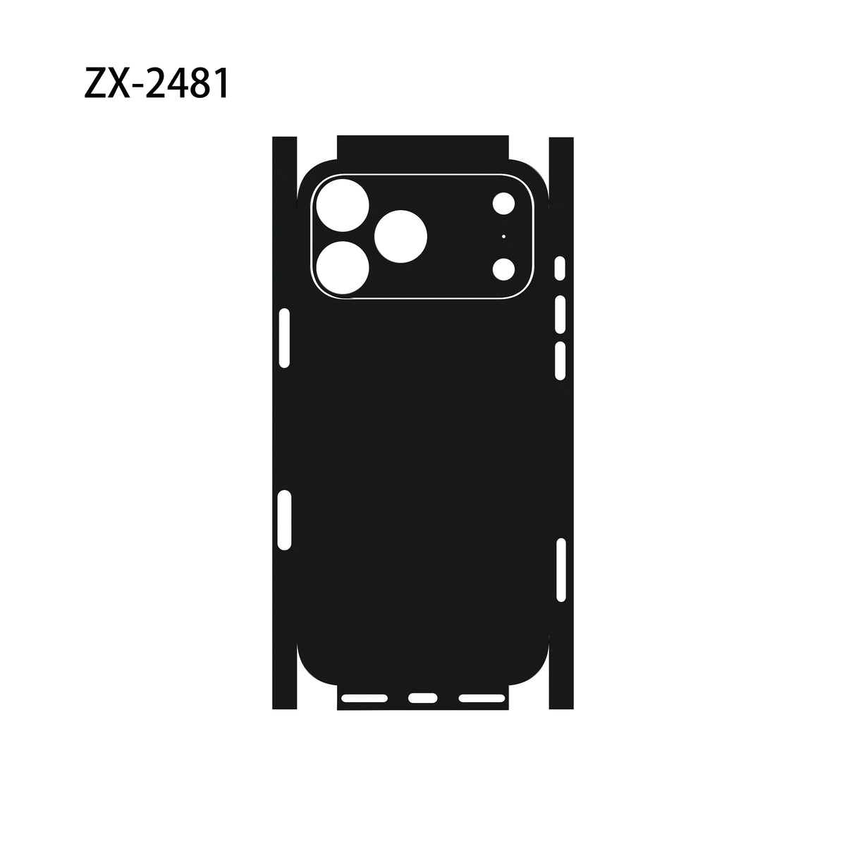 For Apple iPhone 17 16 15 14 IPhone13 Pro Max Full Body Wrap Decal Skin Rear Protective Sticker Film
