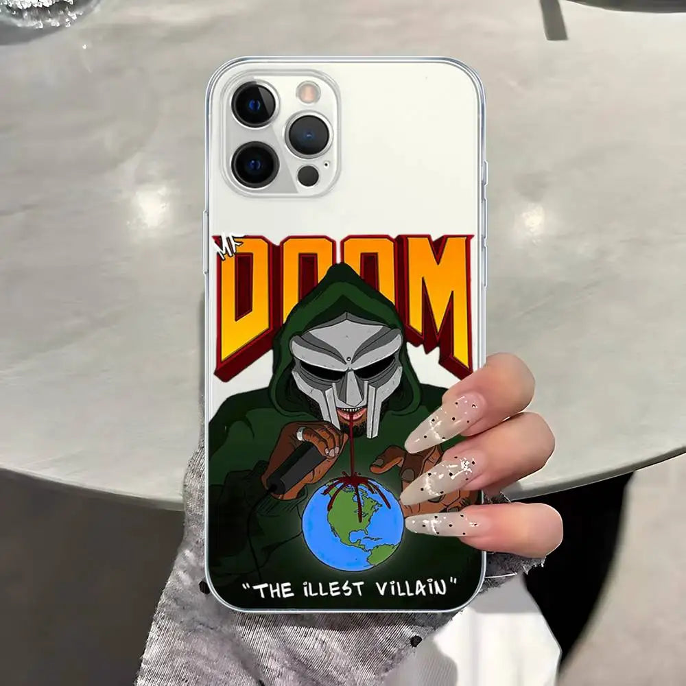 MF Doom Madlib Transparent Case For iPhone 11 12 13 14 15 16 17 Air Pro Max Plus Mini Shockproof Cover