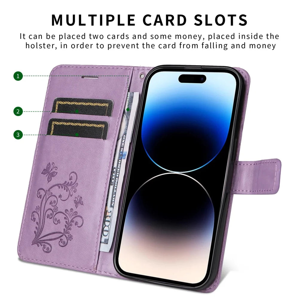Wallet Case on For Coque Samsung Galaxy S26 S25 Edge S24 S23 S22 S21 S20 Ultra FE Plus Flip PU Luxury Leather Card Phone Cover