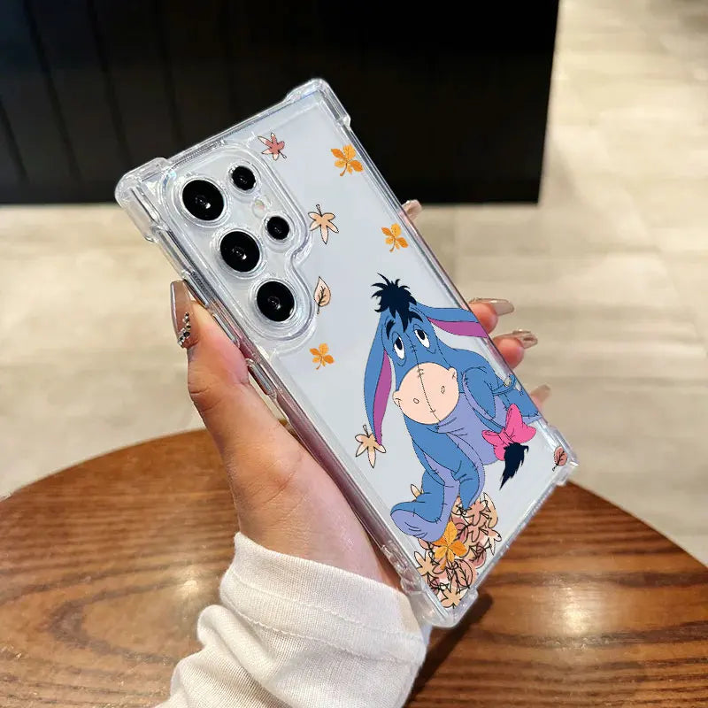 Winnie Pooh Eeyore Tigger Piglet Clear Phone Case For Samsung Galaxy S26 S25 S24 Ultra S23 S22 Plus S21 S20 FE 5G Silicone Cover