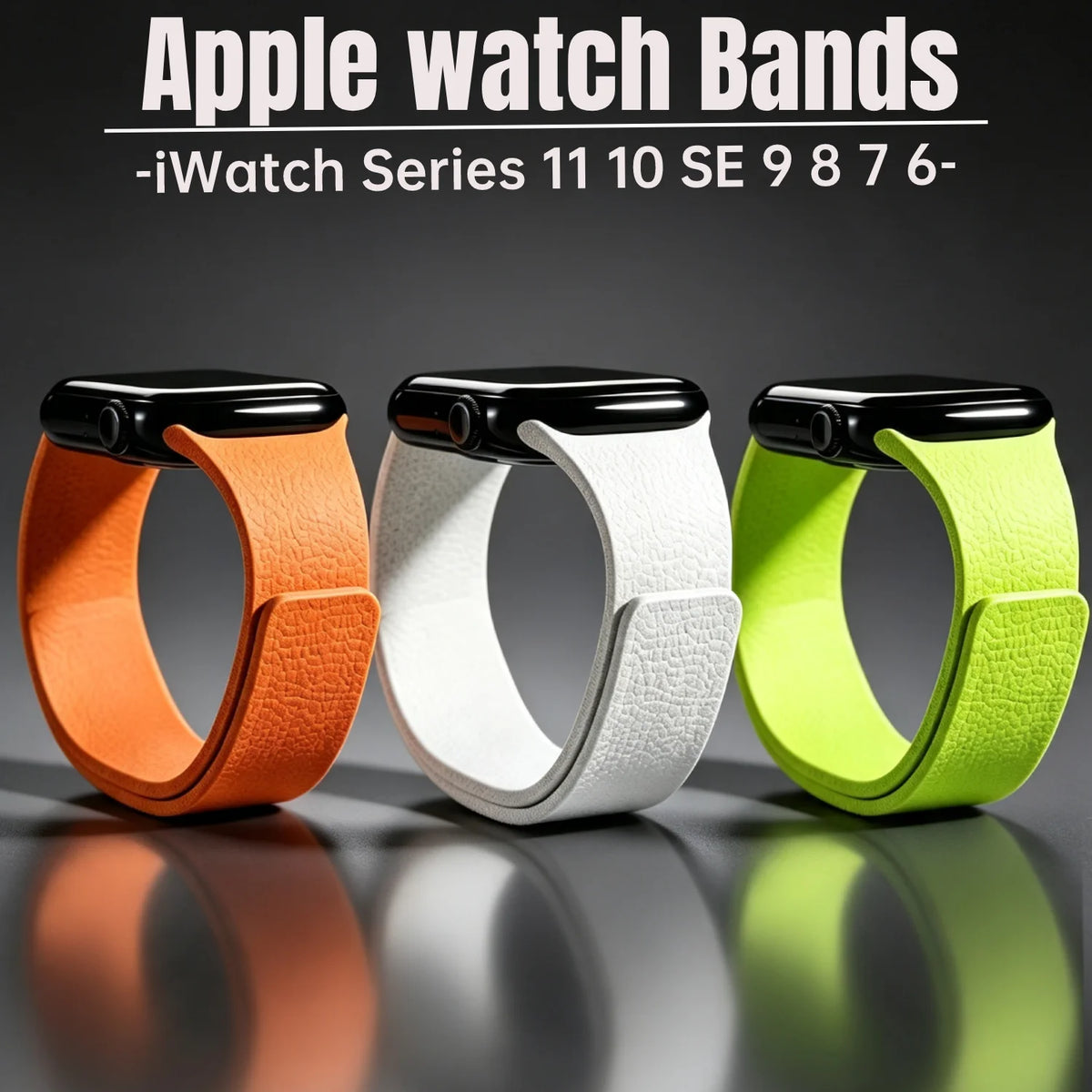 Silicone Magnetic Strap for Apple Watch Bands Ultra 4 3 2 49mm 40mm 44mm 41mm 46mm 45mm 42mm Correa iWatch Series 12 10 11 SE3