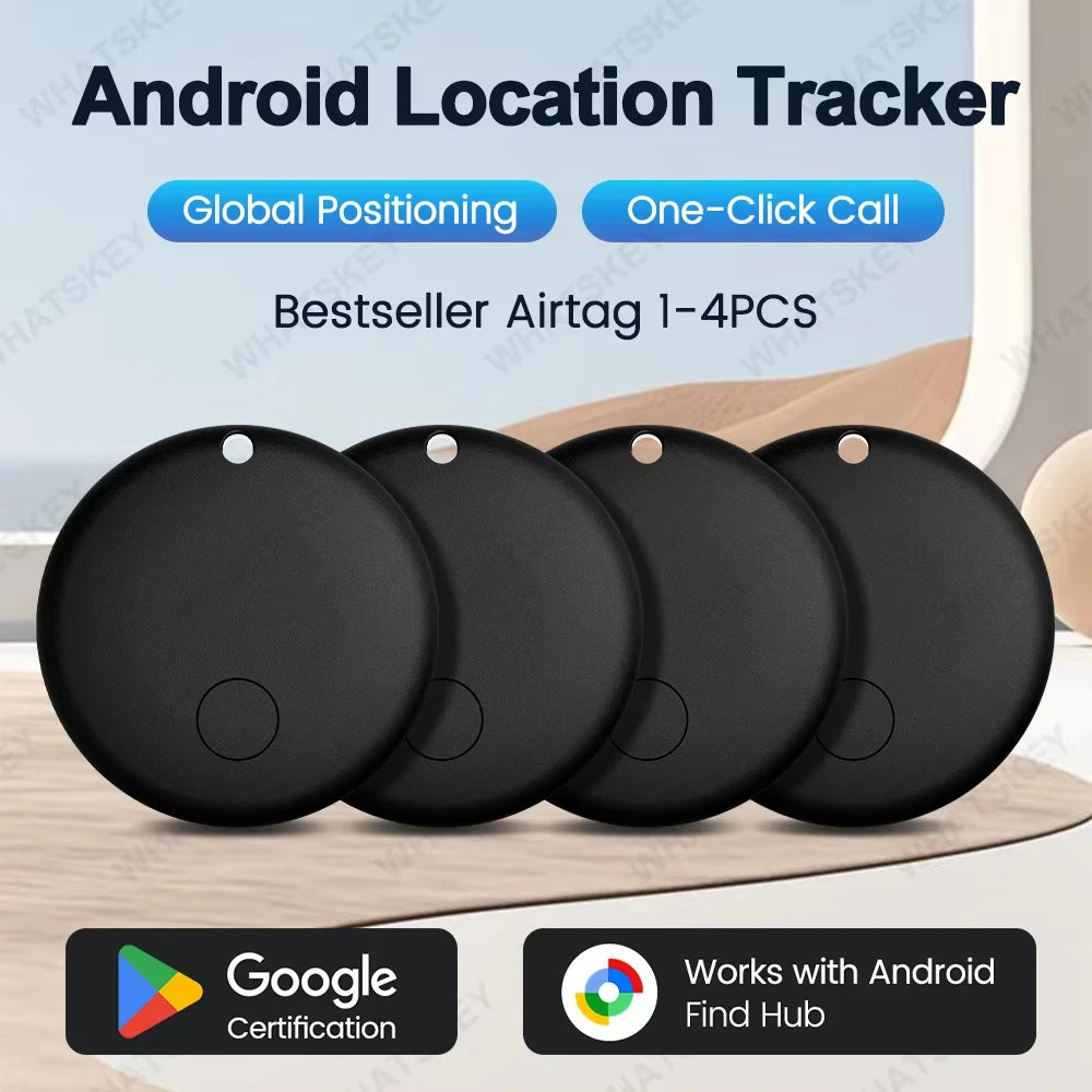 Android Anti-lose Tracker for Google Find My Positioning Far Away Finder Voice Locate Suitcase Keys Bag Toys Smart Airtag