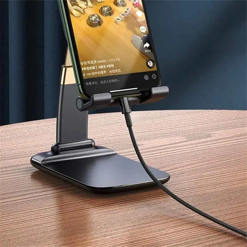 Foldable ABS Desktop Mobile Phone Stand For iPad iPhone Smartphone Support Tablet Desk Cell Phone Portable Holder Bracket