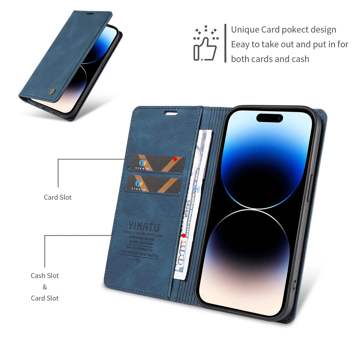 Magnetic Leather Flip Case For Apple Iphone 18 17 17E 17Air Pro Max Promax 18Promax 17Promax 18Pro 17Pro Wallet Card Slots Cover