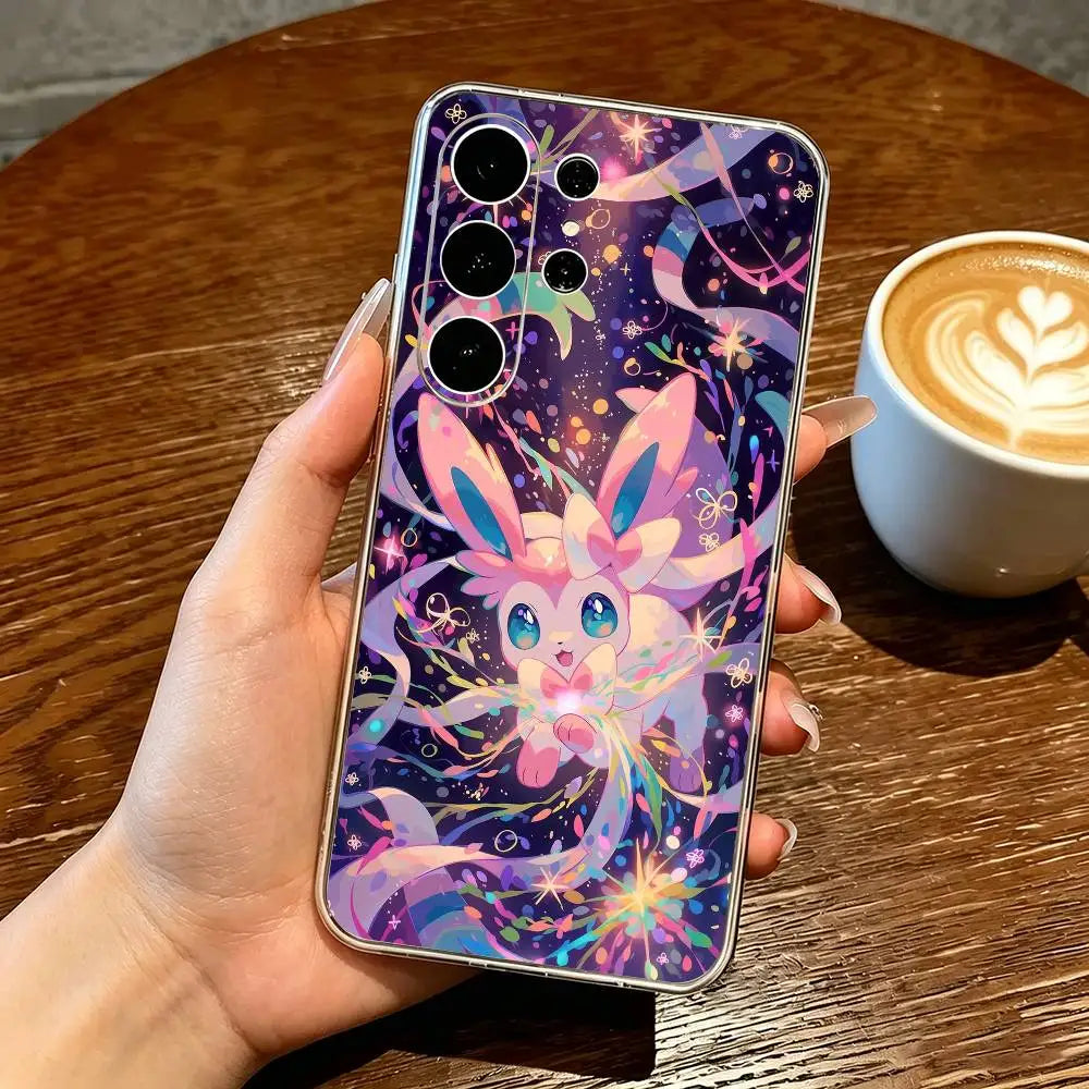 Lovely Sylveones-s Phone Case Transparent Silicone Soft For Samsung S25,S24,S21,S22,S23,S30,Ultra,S20,Plus,Fe