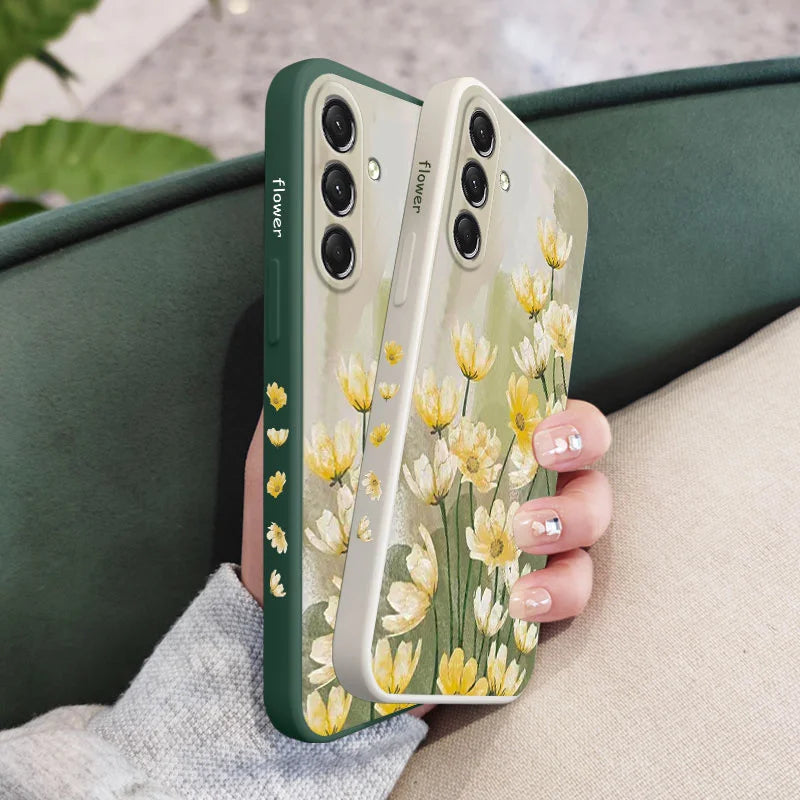 Small Cauliflower Phone Case For Samsung Galaxy S25 S24 S23 S22 S21 S20 S10 S10E Ultra Plus FE Note 20 Ultra 10 Plus Cover