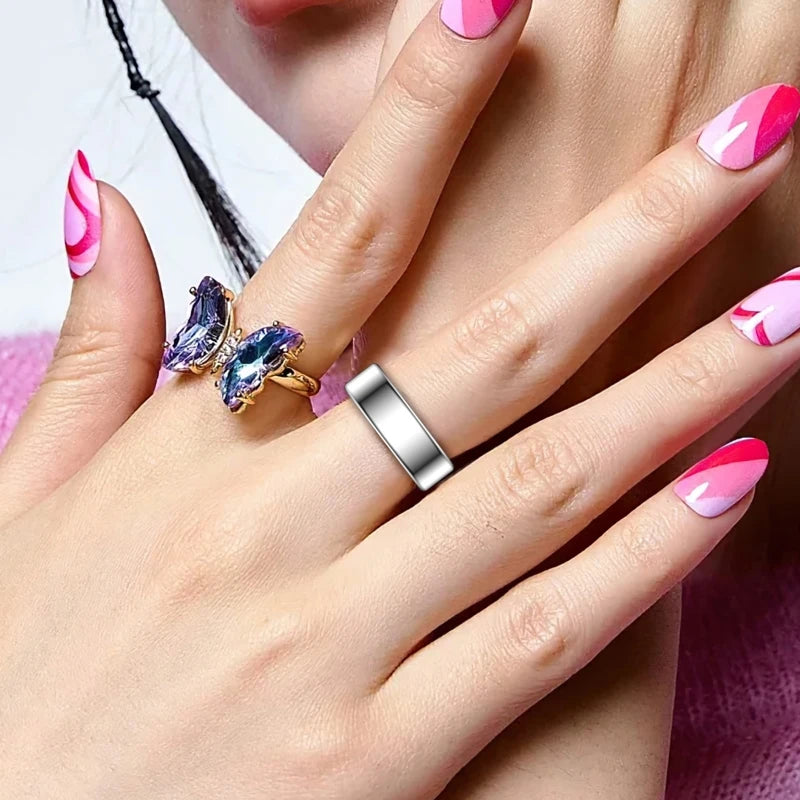 2026 Smart Ring Bluetooth Call Heart Rate Blood Pressure Monitor 5ATM Waterproof Health Ring Men Women For Xiaomi Gift