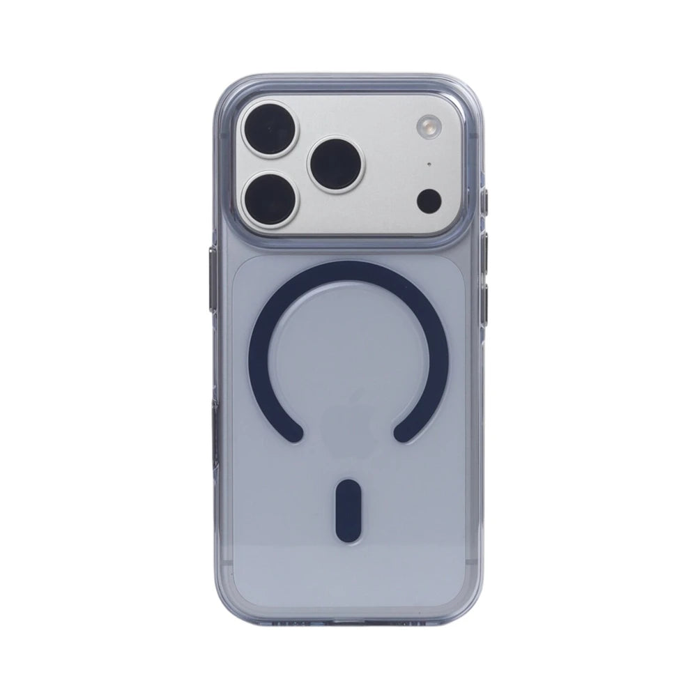 Luxury Transparent Magnetic Bumper Case For iPhone 18 17 16 Pro Max For Magsafe Wireless Charge Camera Button Clear Cover Shell