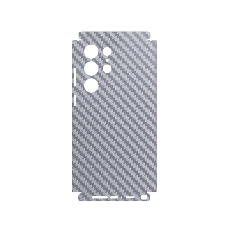 3D Carbon Fiber Skin Grain Full Body Phone Protector Sticker For SAMSUNG GALAXY S23 Ultra S23 Plus S25 S24 Back +Sides Wrap Film