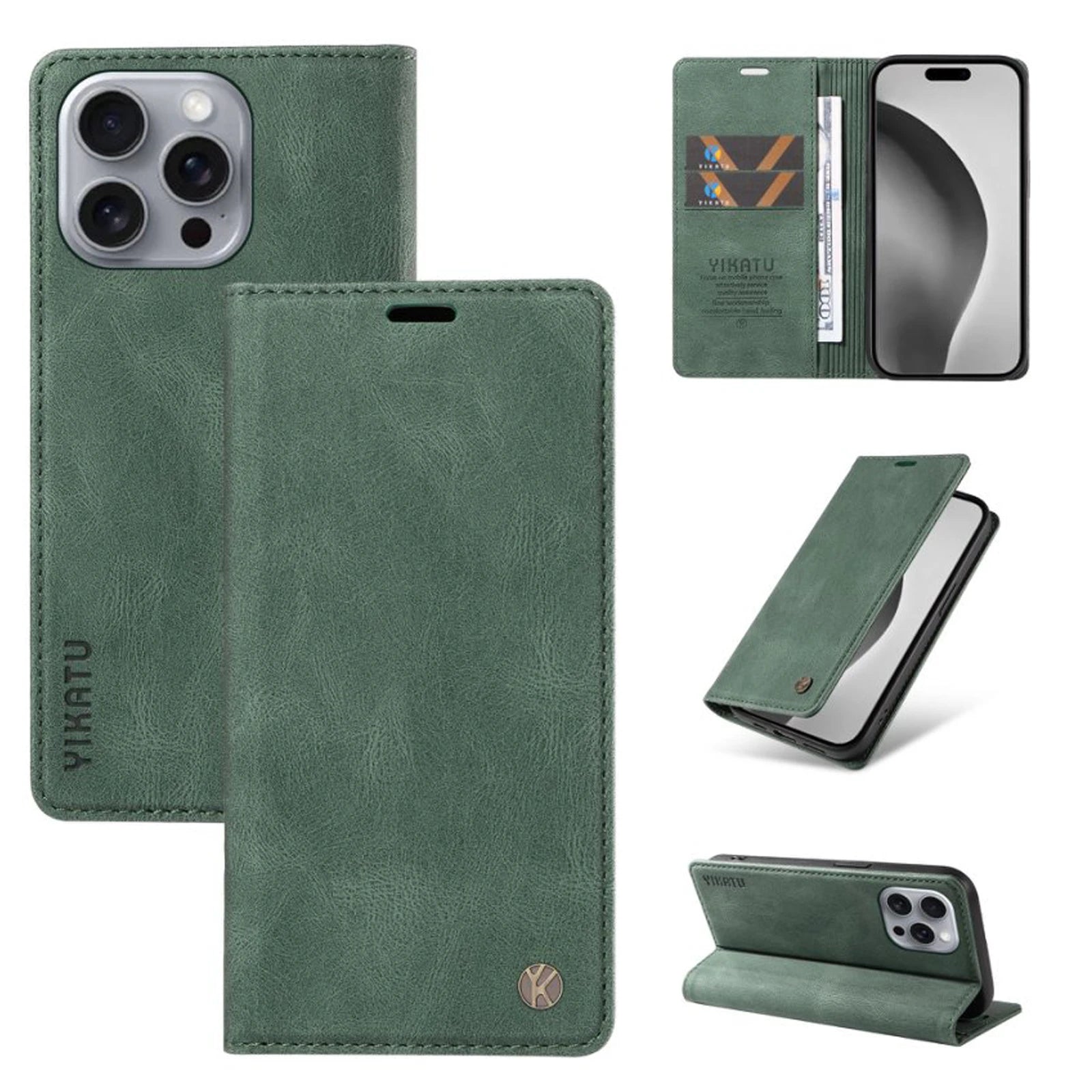 Wallet Magnetic Card Slot Cover Flip Leather Case For iPhone 16E 16 15 Pro Max 14 Plus 13 Mini 12 11 X XS XR SE2 SE3 8 7 6 2022