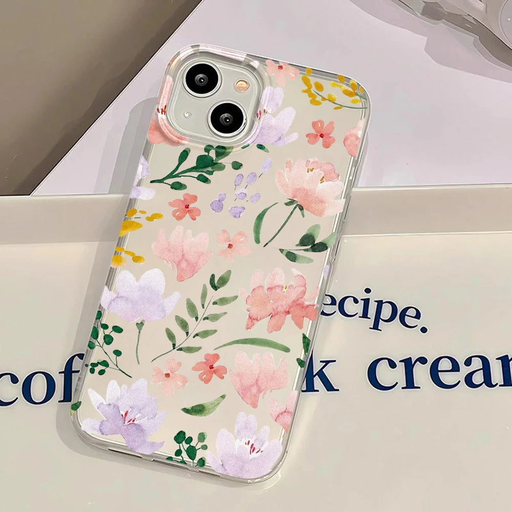 Transparent Matte Cases For iPhone 17 16 18 15 Pro Max Case iPhone 14 12 11 13 17 Air Fundas Shockproof Cover Soft Phone Bumper