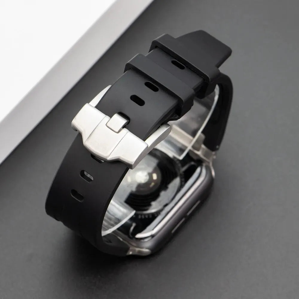 Silicone For Apple Watch Ultra 49mm Sports Rubber Strap For iWatch 8 7 6 5 4 SE 42mm 44mm 45mm 41mm 40mm 38mm Bracelet