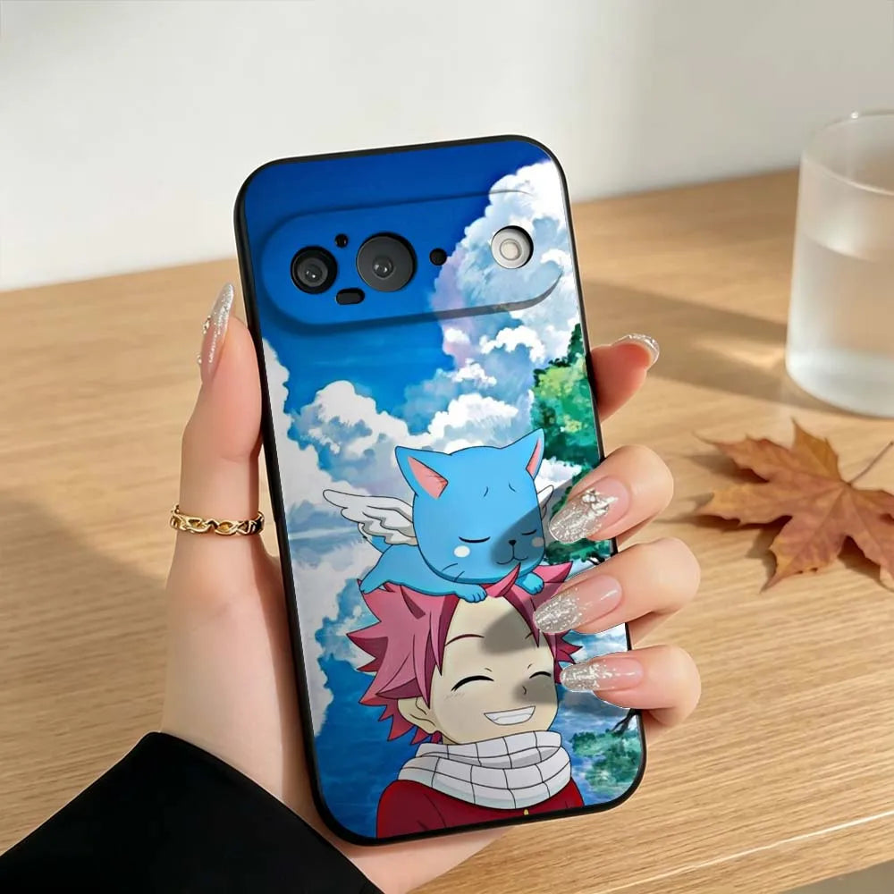 Anime FAIRY TAIL For Google Pixel 10 10A 9 8 7  9a 8A 7a 6a XL Pro 5G Black Phone Case Cover