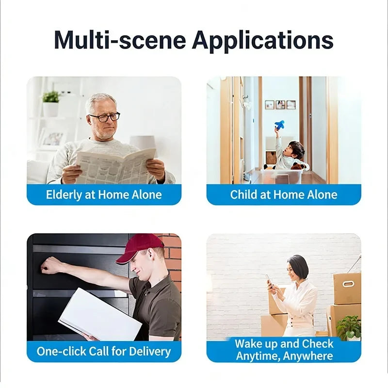 M16 M9 WiFi Wireless Video Doorbell Two-Way Intercom Infrared Night Vision Mobile APP Remote Control Home Surveillance Door Bell