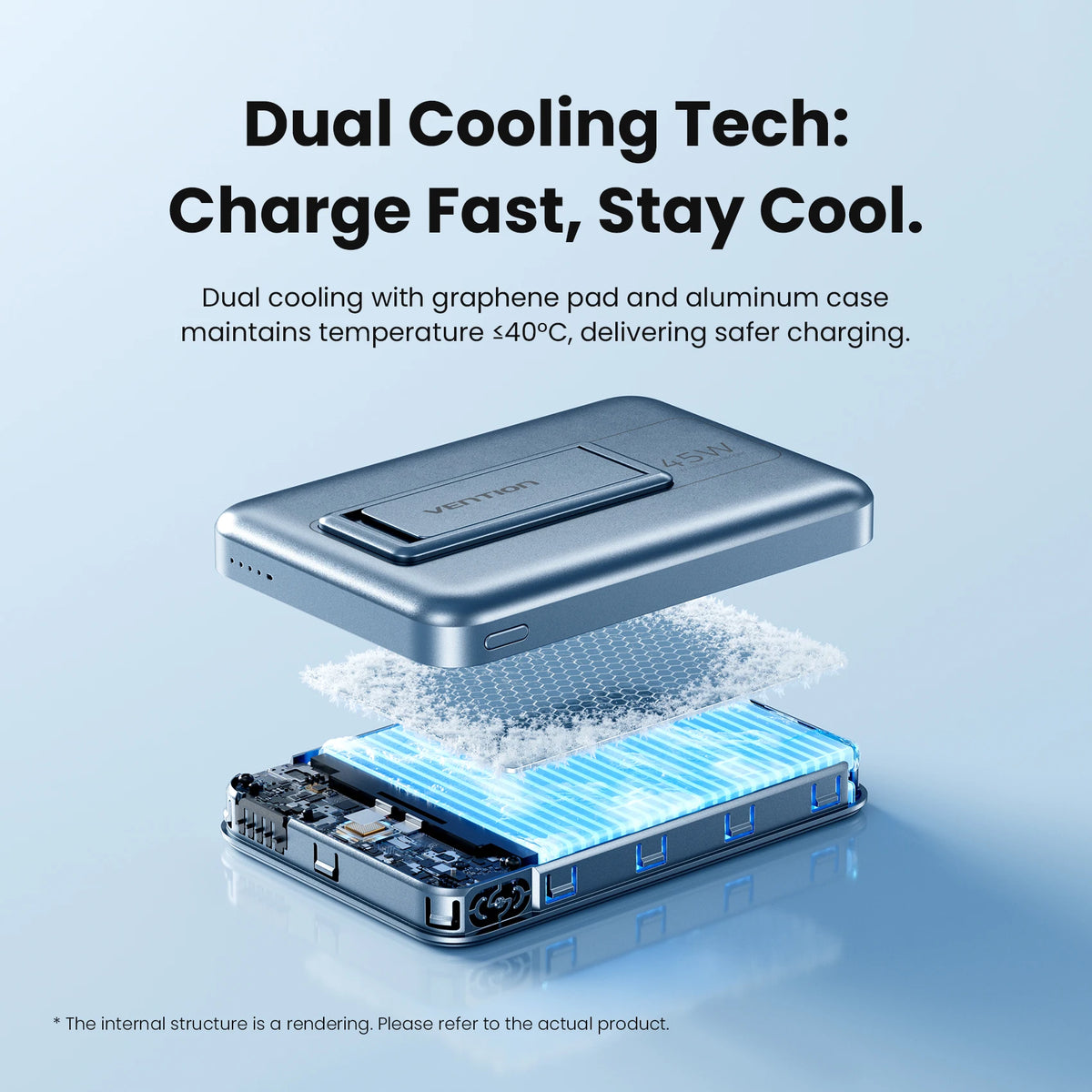 Vention Qi2.2 25W Power Bank 10000mAh 45W For Magnetic Wireless Portable Charger Battery for iPhone Samsung