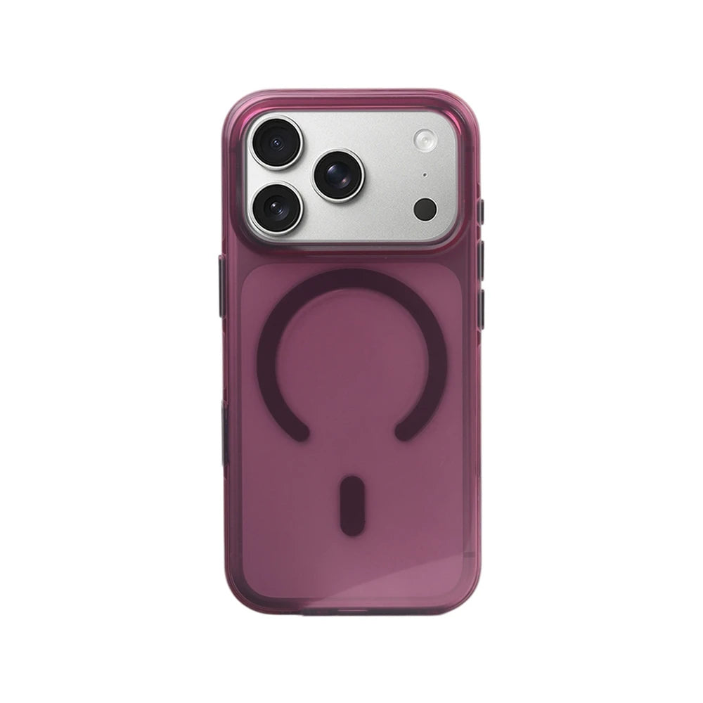 Luxury Transparent Magnetic Bumper Case For iPhone 18 17 16 Pro Max For Magsafe Wireless Charge Camera Button Clear Cover Shell