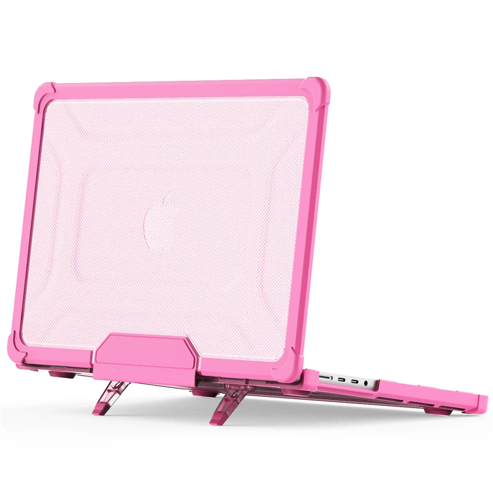 Laptop Case for MacBook Air 15 2025 Cover with Dustproof Plug & Touch Film & Keyboard Cover for MacBook Air Pro M1 M2 M3 M4 Case