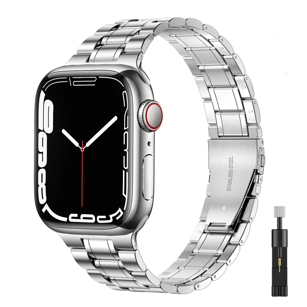 Case+Strap for Apple watch band Ultra2 3 49mm 44mm 40mm 45mm 41mm 42mm Stainless Steel bracelet iWatch Series 3 6 SE 7 8 9 10 11