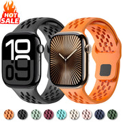 Silicone Strap For Apple Watch Band 46mm 44mm 45mm 42mm 41mm 40mm 49mm Sport Correas Bracelet iWatch Series 11 10 9 8 SE Ultra 2