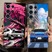 Japanese Drift Car Case for Samsung Galaxy S26 Ultra S24 S25 Plus Note 20 8 9 10 S10 S9 S20 Ultra S23 S21 FE Funda Phone Cover