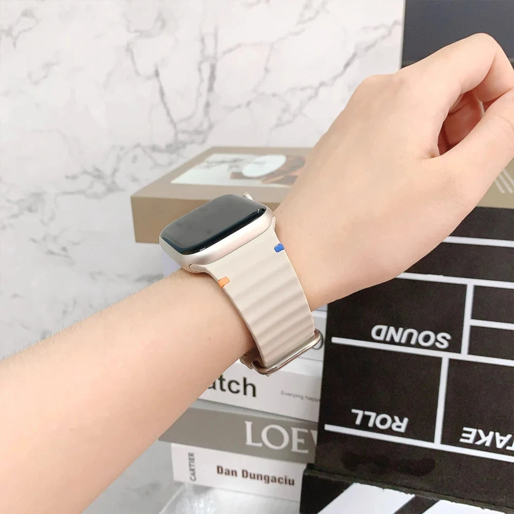 Silicone Strap for Apple watch Band 44mm 49mm 40mm 45mm 42mm 46mm correa bracelet iwatch Series 12 11 9 8 7 6 SE 10 Ultra 3 4 2