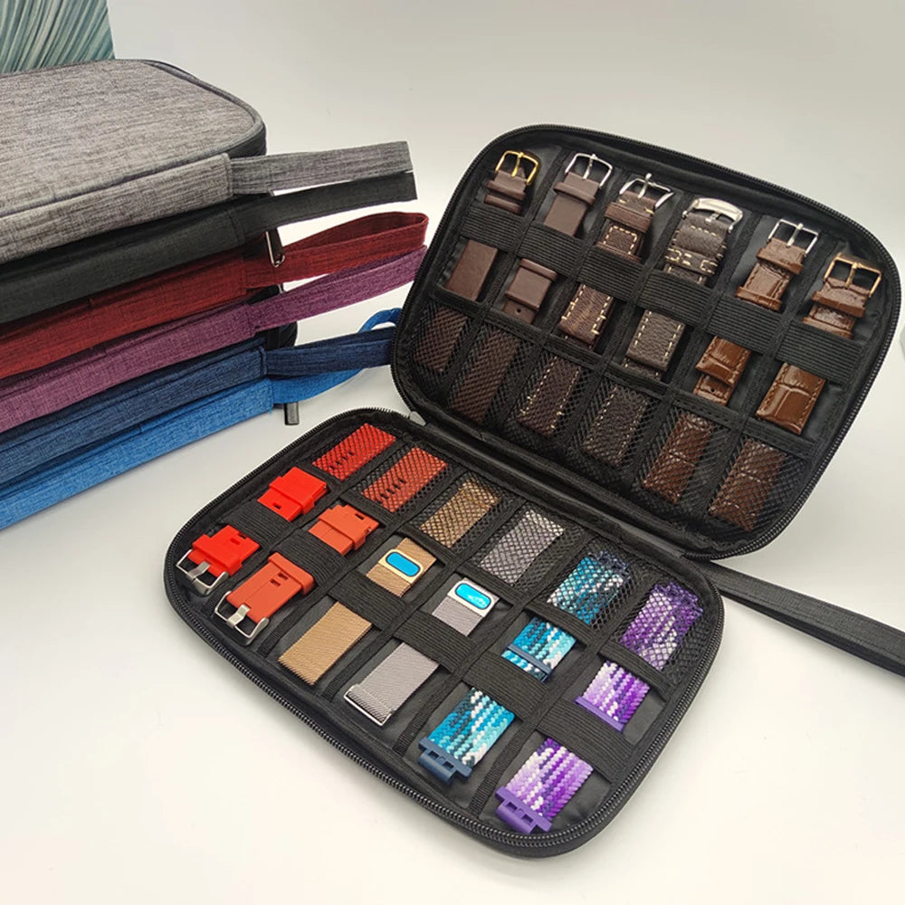 Watchband Bag for Apple Watch Strap Box Case Travel Smart Watch Wriststrap Storage Bag Box Watches Organizer Band Holder