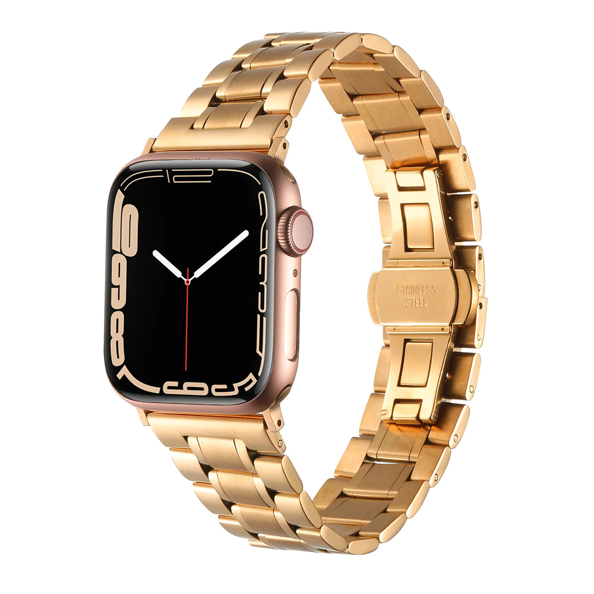Stainless Steel Strap For Apple Watch Band Series 12/11/10/9/8/7/6/5/SE 3 Metal Bracelet For iWatch Ultra 4 49mm 45mm 44mm 46mm