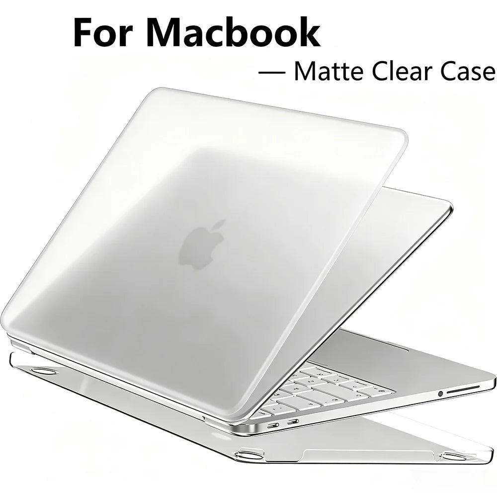 Matte Laptop Case For MacBook Air 13.6 M5 M4 M3 M2 Case MacBook Neo A3404 Pro 13.3 14.2 M5 M4 Chip Air 15.3 13.3 inch Case Cover